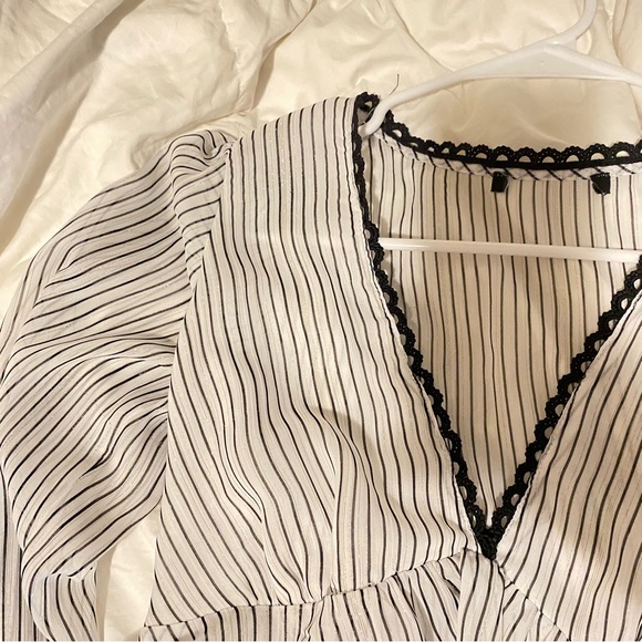 Striped meshlike blouse - Picture 5 of 8